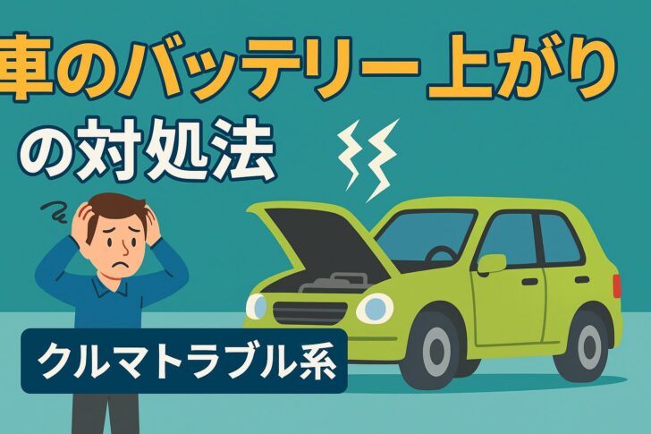 車のバッテリー上がり時の対処法|初心者でもできるジャンプスタートのやり方を徹底解説