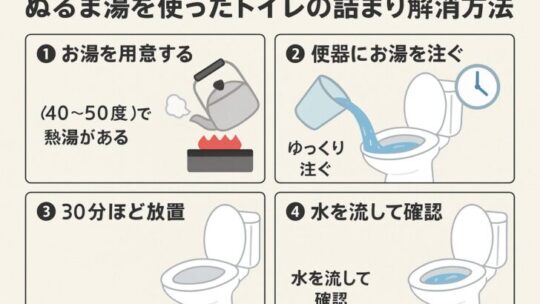 【保存版】トイレの詰まり解消方法と原因