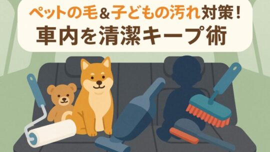 車内のペットの毛や子どもの汚れが取れない！プロ直伝の掃除＆予防テクニック10選