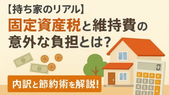 【持ち家のリアル】固定資産税と維持費の意外な負担とは？その内訳と節約術を解説！