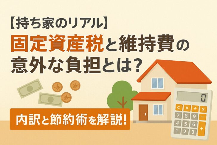【持ち家のリアル】固定資産税と維持費の意外な負担とは?その内訳と節約術を解説!