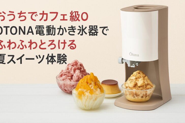 【2025年最新版】OTONA電動かき氷器が凄すぎる！まるでカフェ級ふわふわ氷が自宅で♡