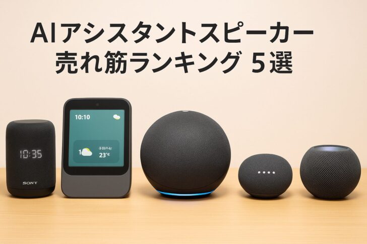 【2025年版】AIアシスタントスピーカー売れ筋ランキング5選|口コミ・評判・スペック徹底比較