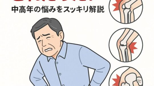 【保存版】中高年の身体が痛い原因とは？もう「年のせい」で済ませない！