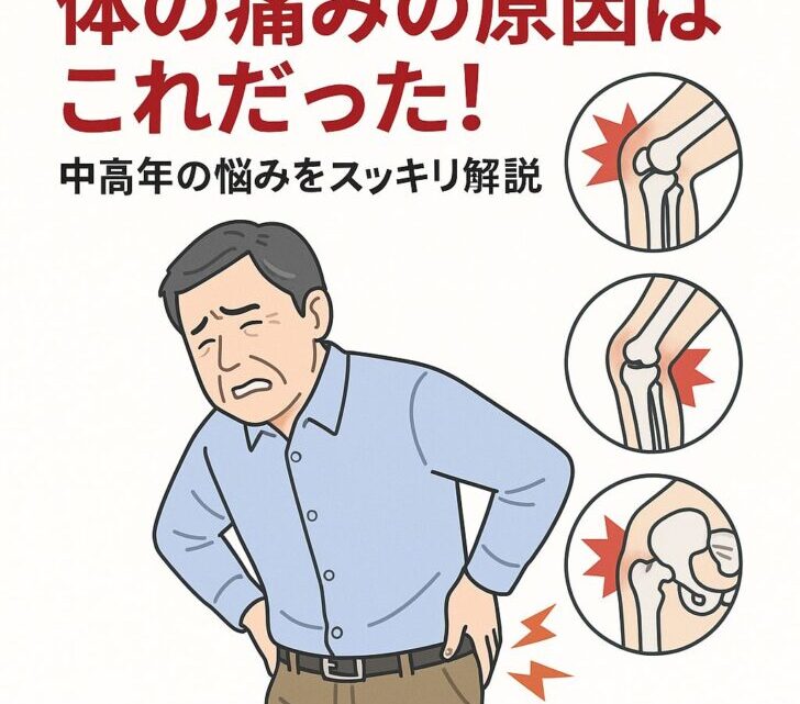 【保存版】中高年の身体が痛い原因とは?もう「年のせい」で済ませない!