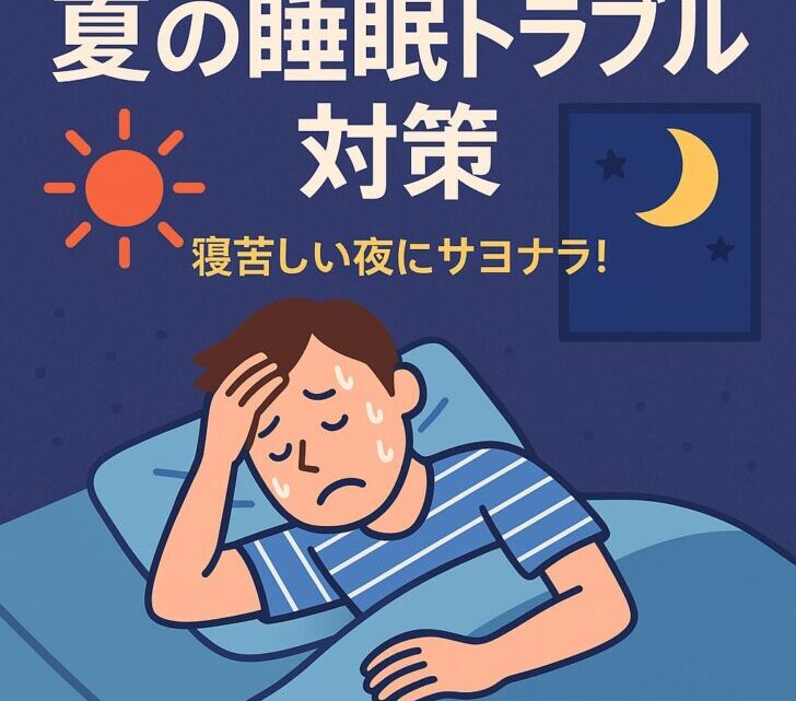 【夏の睡眠トラブル対策】寝苦しい夜にサヨナラ！原因と改善法を徹底解説