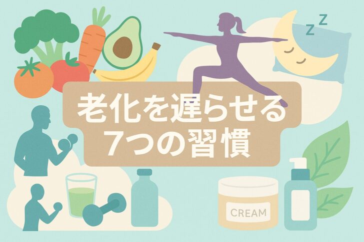 【医師監修級】老化を遅らせる7つの習慣|今日から始めるアンチエイジング法