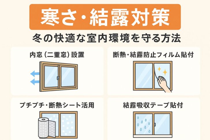 寒さ・結露対策を徹底解説！冬の快適な室内環境を守る方法