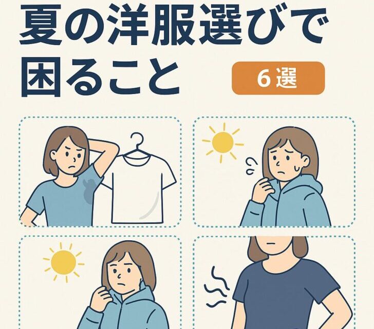 夏の洋服選びで困ること6選とその対策
