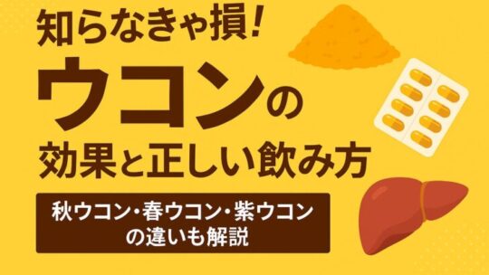 知らなきゃ損！ウコンの効果と正しい飲み方｜秋ウコン・春ウコン・紫ウコンの違いも解説