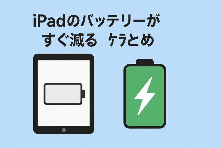 iPadのバッテリーがすぐ減る原因と対策まとめ