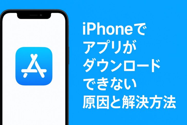 iPhoneでアプリがダウンロードできない原因と解決方法