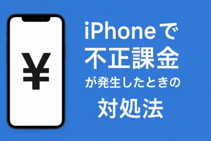 iPhoneで不正課金が発生したときの対処法