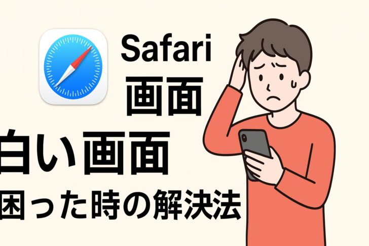 iPhoneでSafariが白い画面になるときの解決方法【保存版】