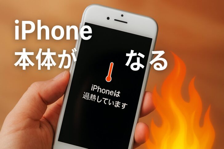 iPhone本体が熱くなる原因と対処法