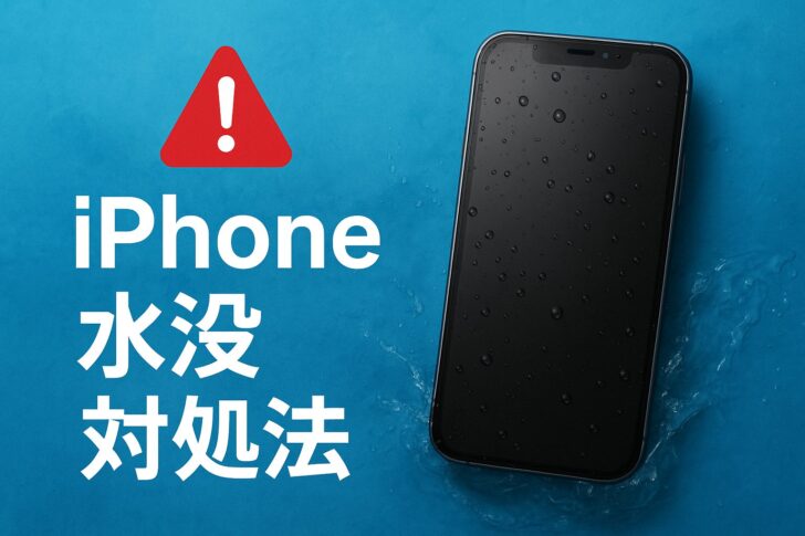 iPhoneが水没したときの正しい対処法