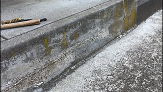 玄関のコンクリート剥がれを「指」で修復！？家にある余り物だけで挑んだ0円DIYの結末